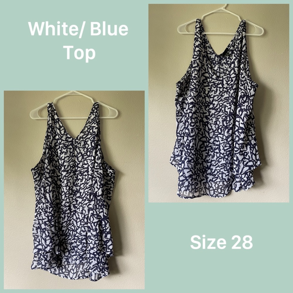 Lane Bryant Double V-Neck Swing Tank - Size 28